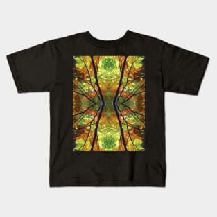 Kaleidoscope leaf pattern Kids T-Shirt
